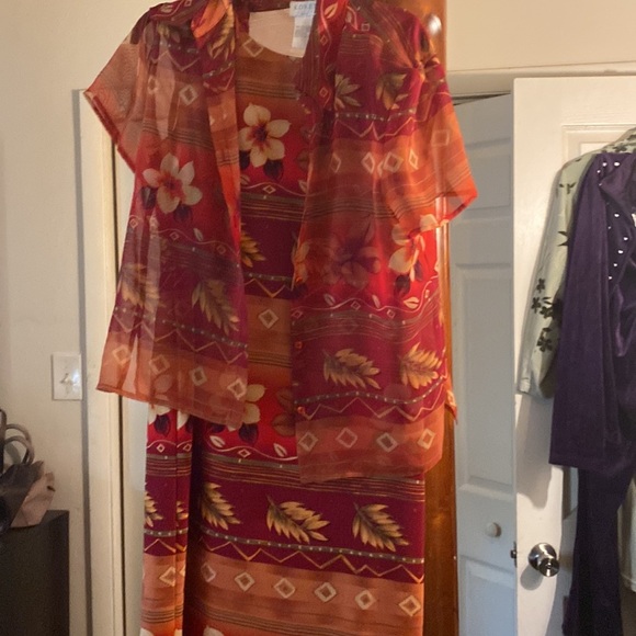 2pcs dress set jacket and dress beautiful pattern - Picture 2 of 8